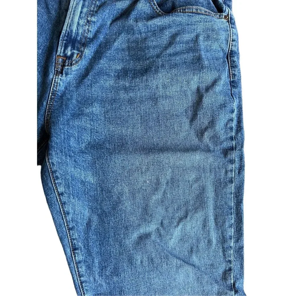 W42 L30 - Mens  Straight Leg Cremieux Jeans w pink paint- W42 L 30
